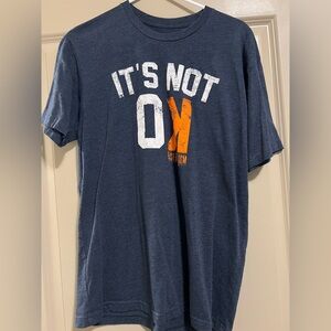 Baseballism Men’s Not Ok T-Shirt Navy